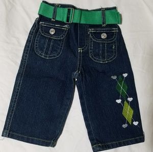 Baby's jeans w/belt NWOT